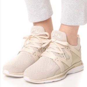 Apl X Lululemon beige shoes